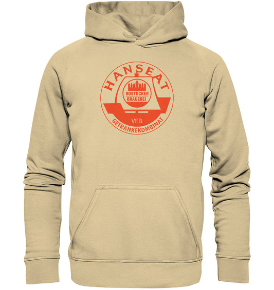 DDR Ostalgie Kapuze / Hoodie Unisex • HANSEAT ROSTOCKER BRAUEREI VEB