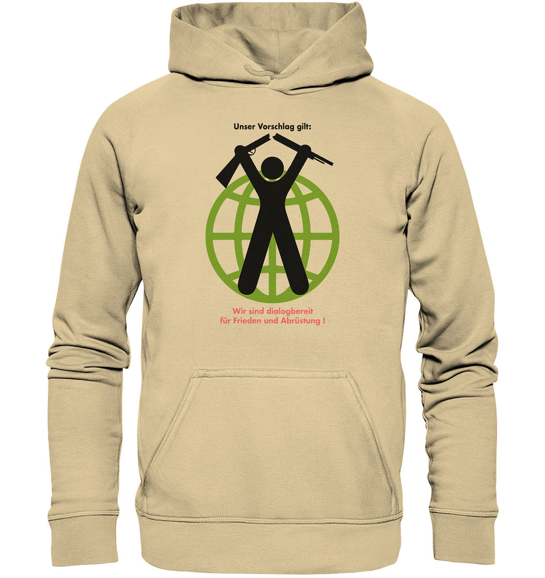 DDR Ostalgie Kapuze / Hoodie Unisex • FRIEDEN UND ABRÜSTUNG