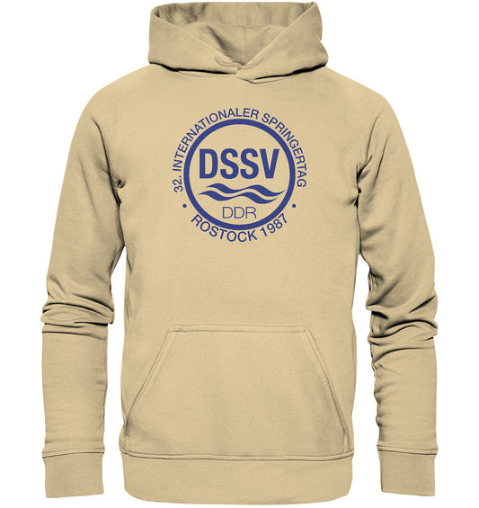 DDR Ostalgie Kapuze / Hoodie Unisex • INTERNATIONALER SPRINGERTAG - ROSTOCK 1987 - hell