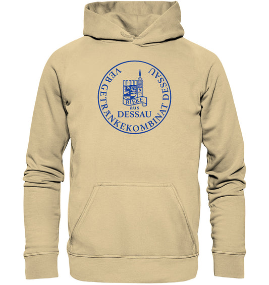 DDR Ostalgie Kapuze / Hoodie Unisex • VEB GETRÄNKEKOMBINAT DESSAU BIERE
