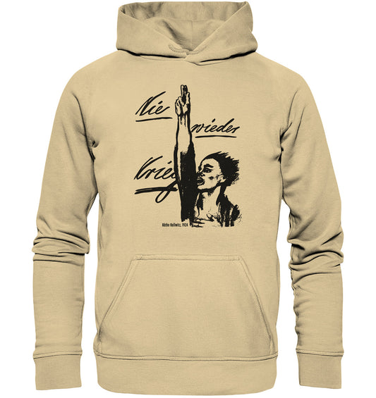 DDR Ostalgie Kapuze / Hoodie Unisex • NIE WIEDER KRIEG - KÄTHE KOLLWITZ