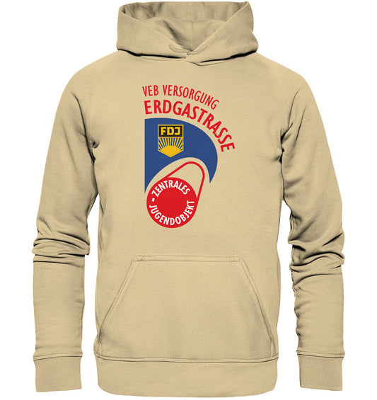 DDR Ostalgie Kapuze / Hoodie Unisex • VEB VERSORGUNG ERDGASTRASSE