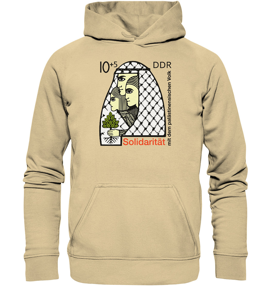 DDR Ostalgie Kapuze / Hoodie Unisex • SOLIDARITÄT MIT DEM PALÄSTINENSISCHEN VOLK