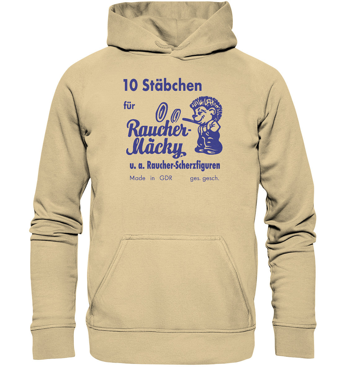 DDR Ostalgie Kapuze / Hoodie Unisex • RÄUCHER MÄCKY STÄBCHEN