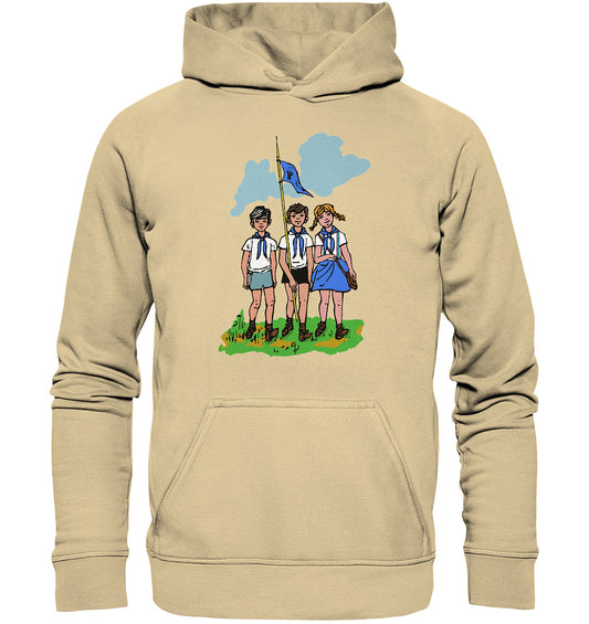DDR Ostalgie Kapuze / Hoodie Unisex • JUNGE PIONIERE - PIONIERAUSWEIS