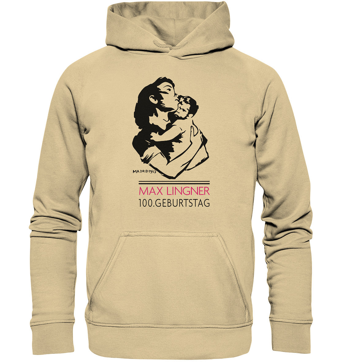 DDR Ostalgie Kapuze / Hoodie Unisex • 100. GEBURTSTAG MAX LINGNER