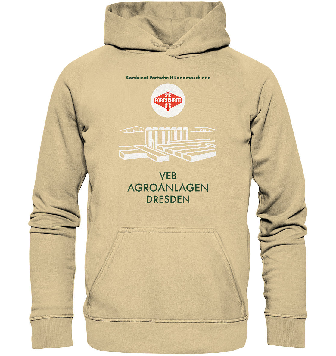 DDR Ostalgie Kapuze / Hoodie Unisex • VEB AGROANLAGEN DRESDEN