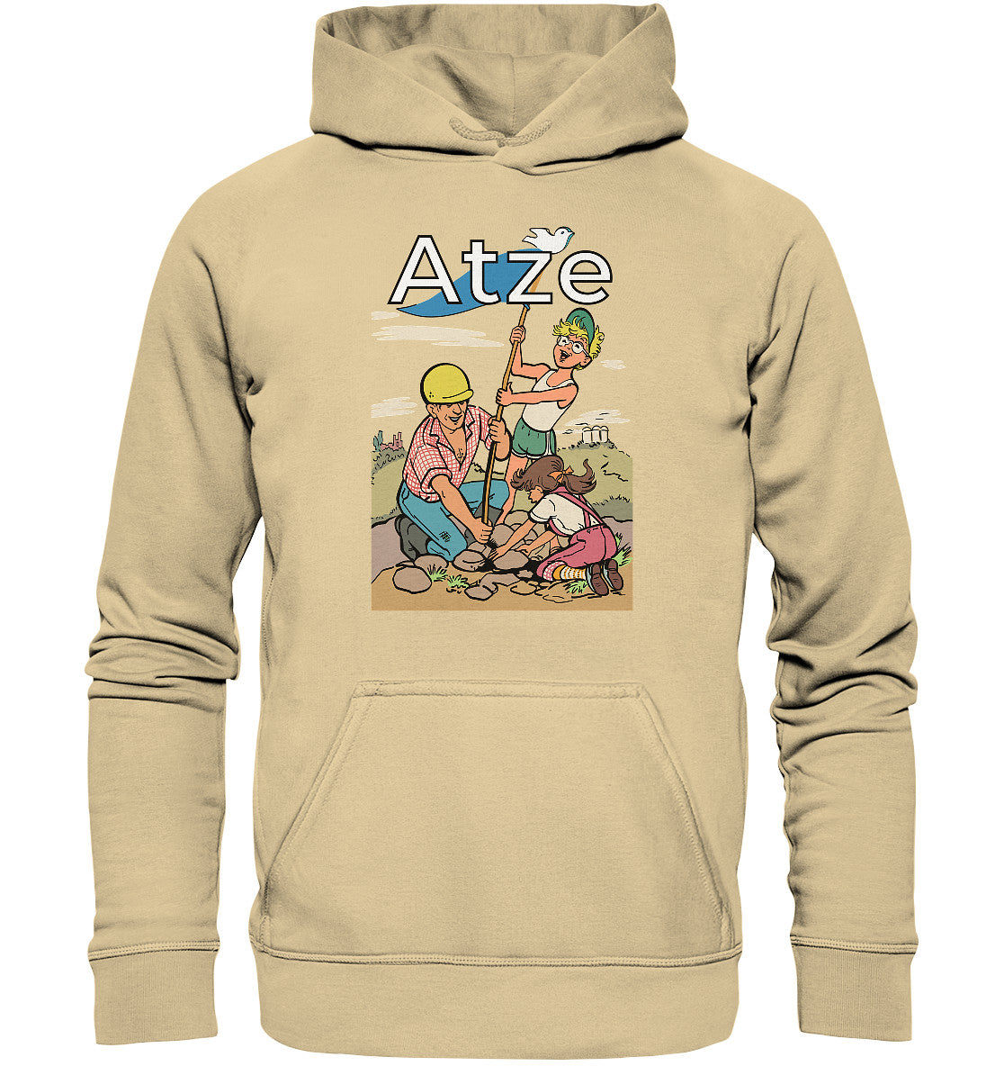 DDR Ostalgie Kapuze / Hoodie Unisex • ATZE - TITEL FRIEDENSFLAGGE