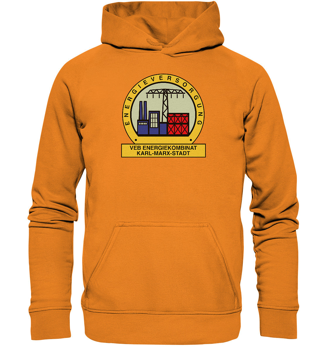 DDR Ostalgie Kapuze / Hoodie Unisex • VEB ENERGIEKOMBINAT KARL-MARX-STADT