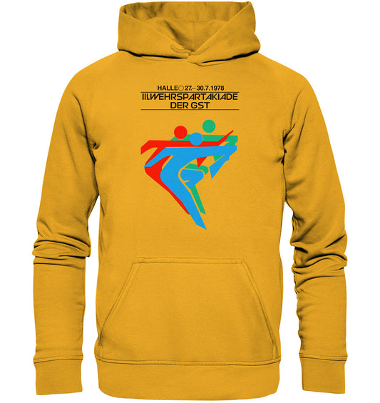 DDR Ostalgie Kapuze / Hoodie Unisex • GST WEHRSPARTAKIADE 1978
