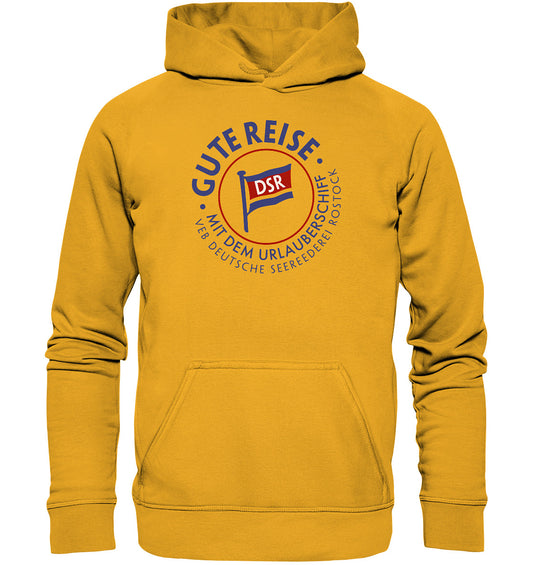DDR Ostalgie Kapuze / Hoodie Unisex • DSR GUTE REISE - VEB DEUTSCHE SEEREEDEREI - hell