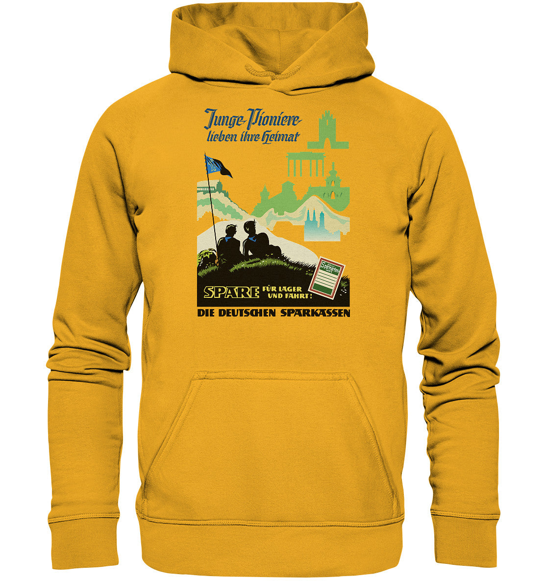 DDR Ostalgie Kapuze / Hoodie Unisex • JUNGE PIONIERE LIEBEN IHRE HEIMAT