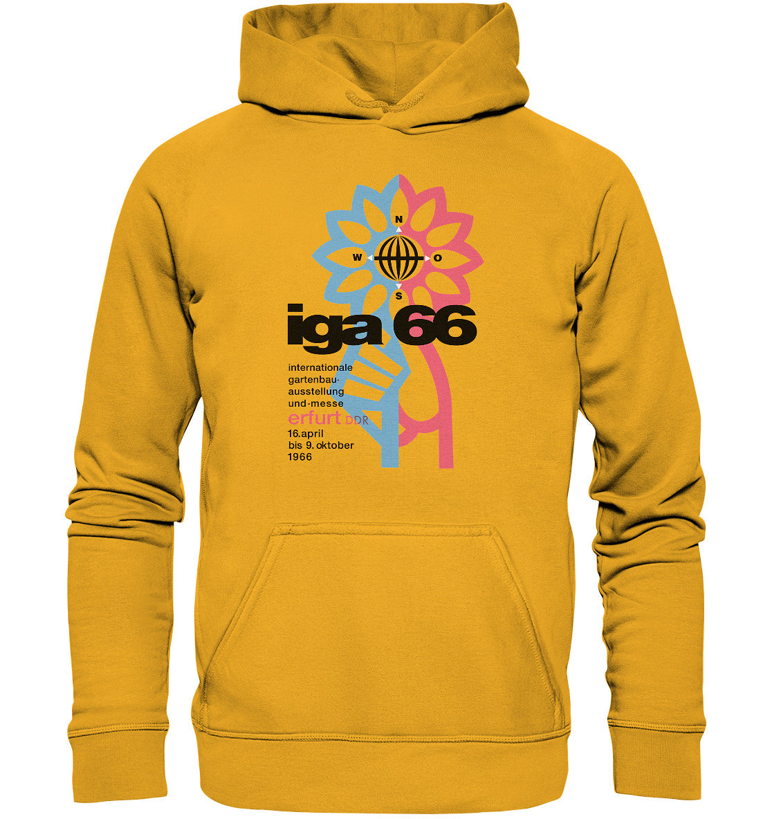 DDR Ostalgie Kapuze / Hoodie Unisex • IGA ERFURT 1966