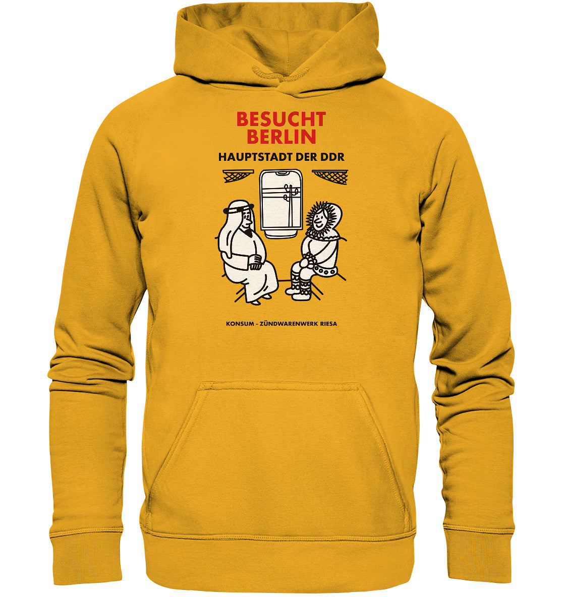 PREMIUM HOODIE UNISEX • RIESA STREICHHÖLZER - BESUCHT BERLIN