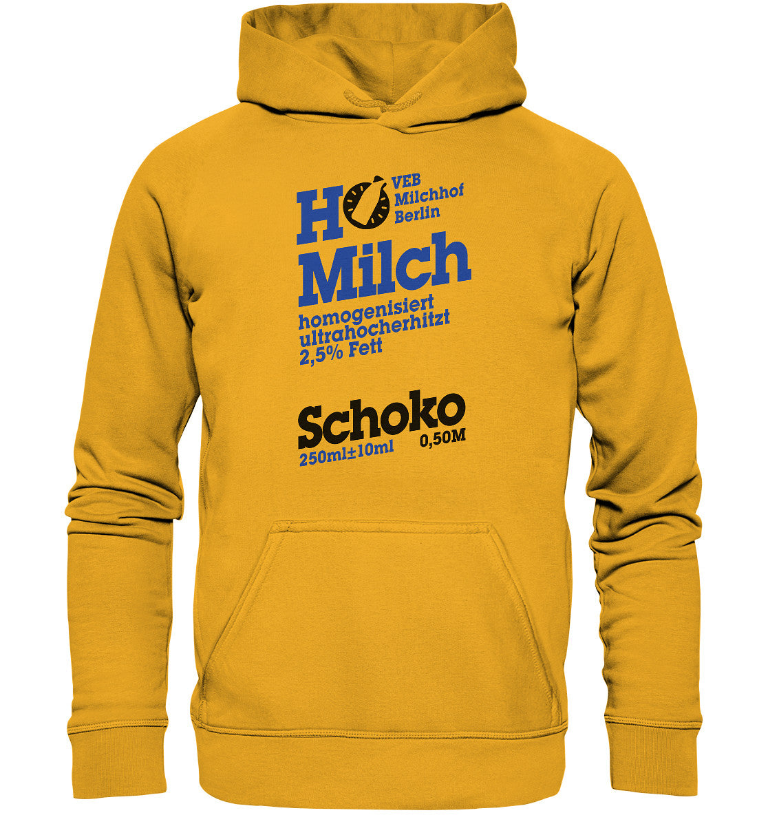 DDR Ostalgie Kapuze / Hoodie Unisex • VEB MILCHHOF BERLIN - hell