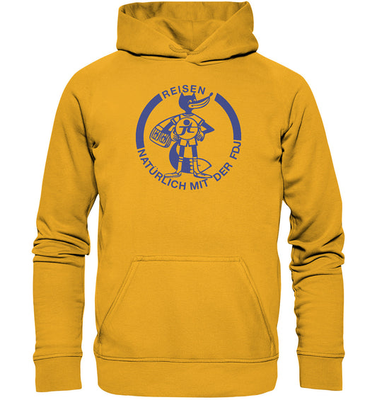DDR Ostalgie Kapuze / Hoodie Unisex • FDJ JUGENDTOURIST