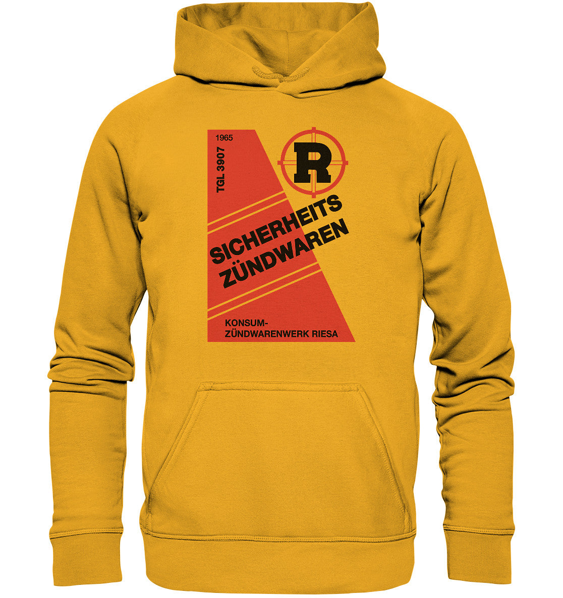 DDR Ostalgie Kapuze / Hoodie Unisex • RIESA SICHERHEITSZÜNDWAREN