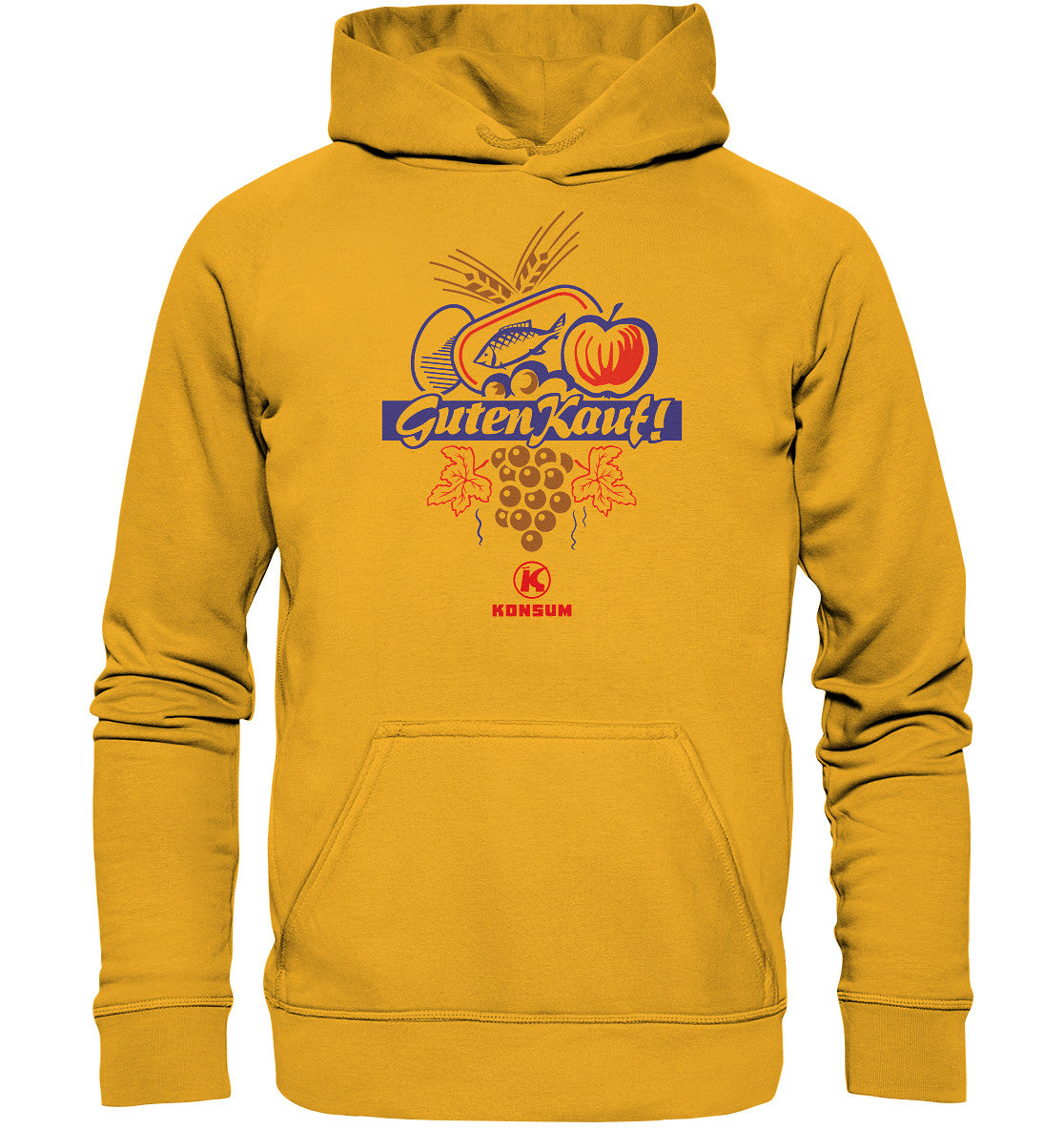 DDR Ostalgie Kapuze / Hoodie Unisex • GUTEN KAUF! HO KONSUM