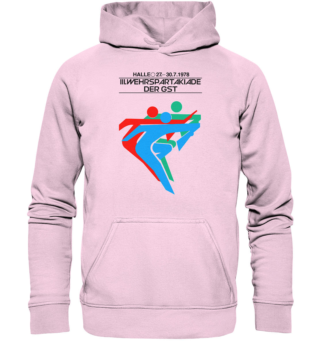 DDR Ostalgie Kapuze / Hoodie Unisex • GST WEHRSPARTAKIADE 1978