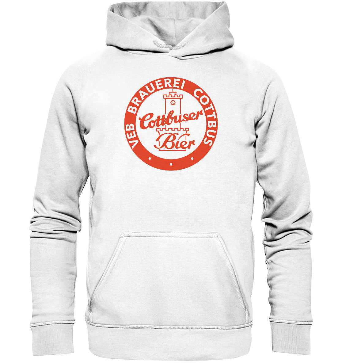 DDR Ostalgie Kapuze / Hoodie Unisex • VEB BRAUEREI COTTBUS