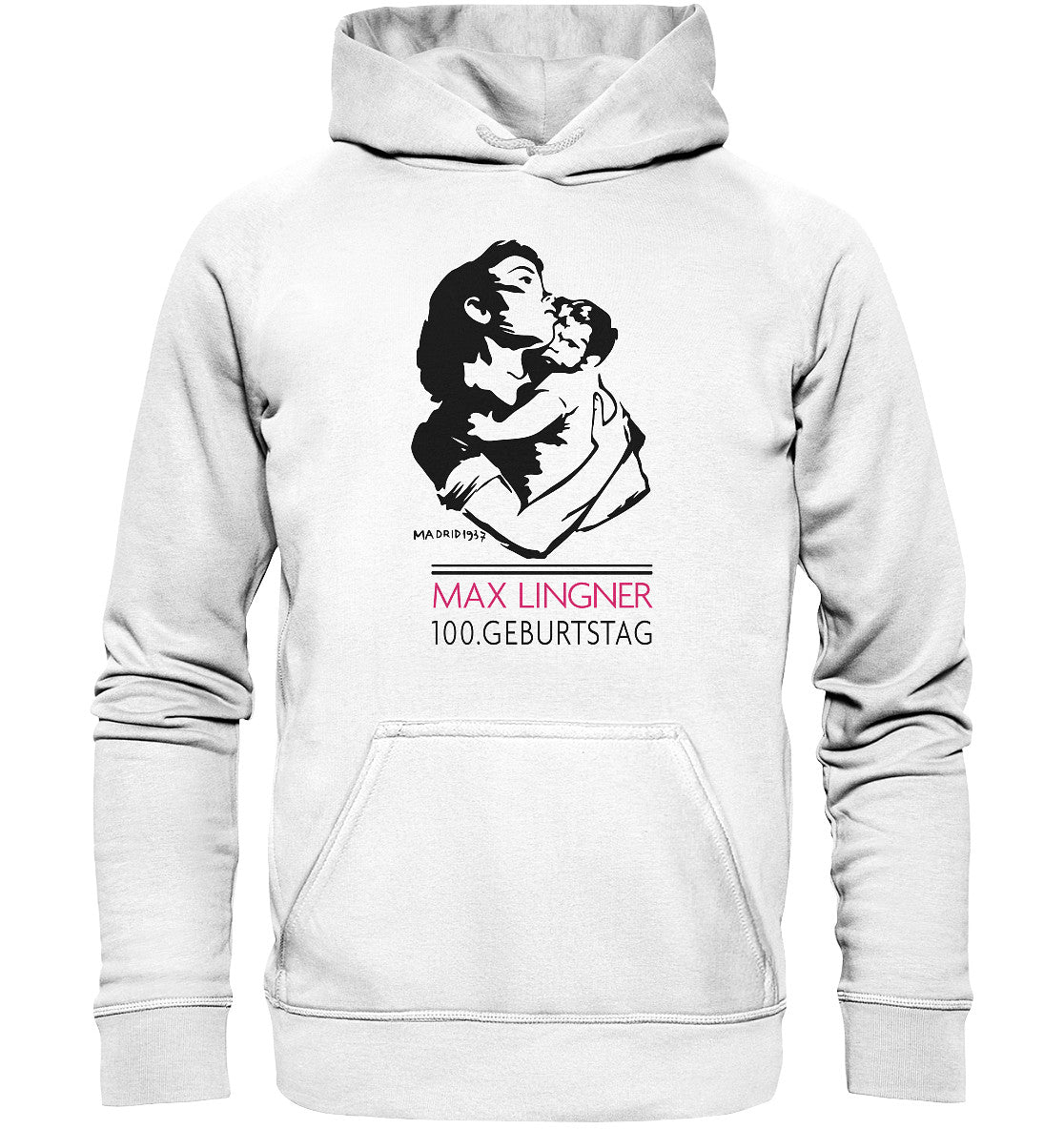 DDR Ostalgie Kapuze / Hoodie Unisex • 100. GEBURTSTAG MAX LINGNER