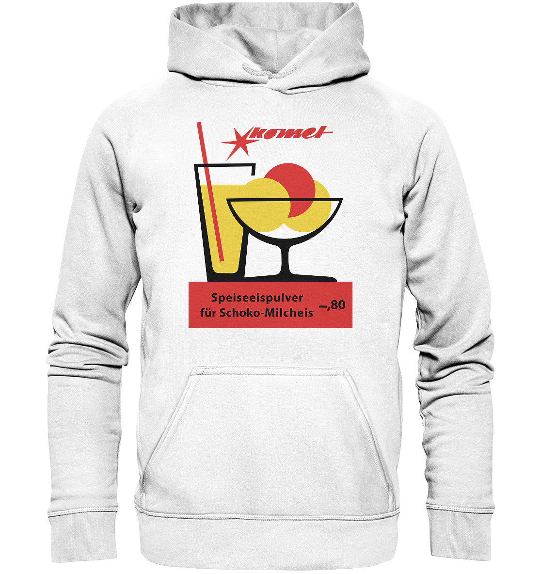 DDR Ostalgie Kapuze / Hoodie Unisex • KOMET SPEISEEISPULVER