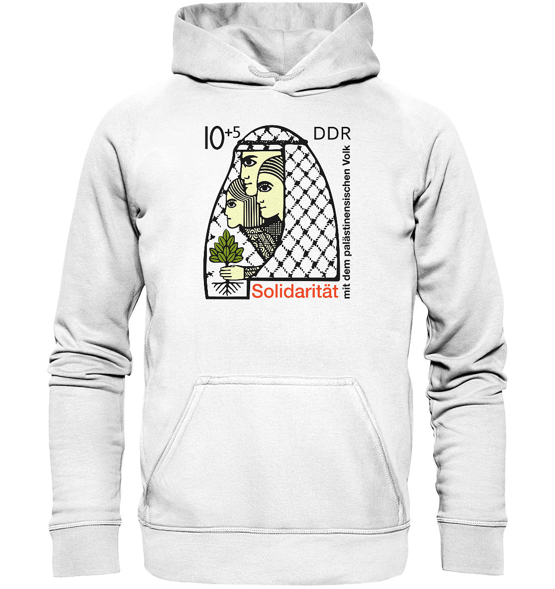 DDR Ostalgie Kapuze / Hoodie Unisex • SOLIDARITÄT MIT DEM PALÄSTINENSISCHEN VOLK