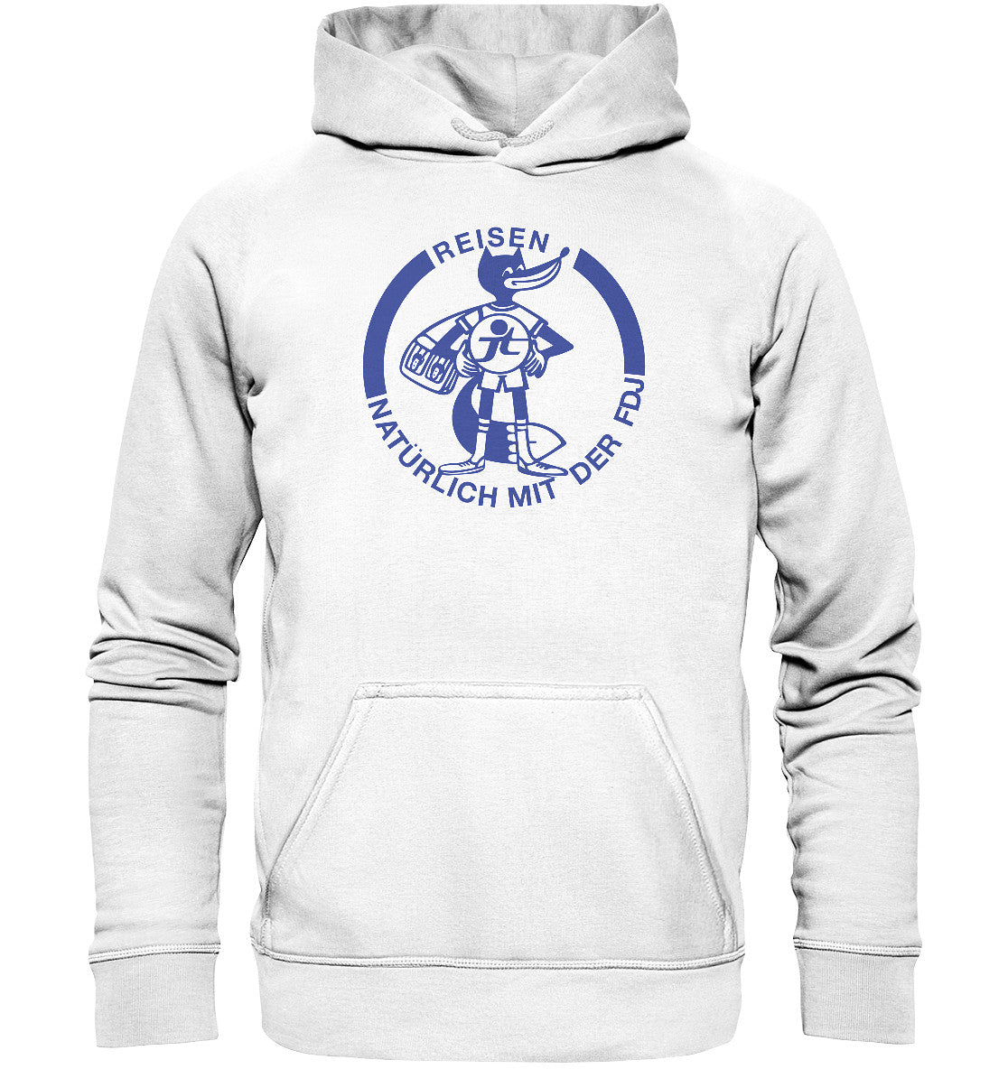 DDR Ostalgie Kapuze / Hoodie Unisex • FDJ JUGENDTOURIST