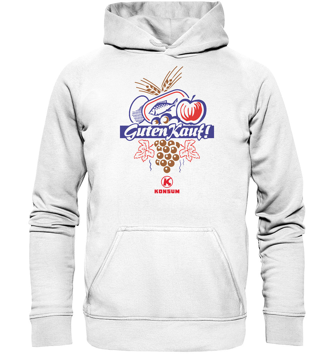 DDR Ostalgie Kapuze / Hoodie Unisex • GUTEN KAUF! HO KONSUM