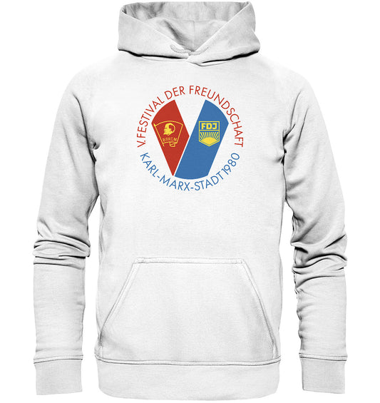 DDR Ostalgie Kapuze / Hoodie Unisex • 5. FESTIVAL DER FREUNDSCHAFT - KARL-MARX-STADT