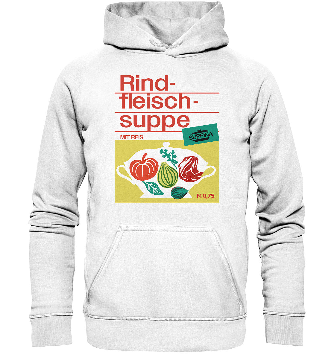 DDR Ostalgie Kapuze / Hoodie Unisex • RINDFLEISCHSUPPE SUPPINA