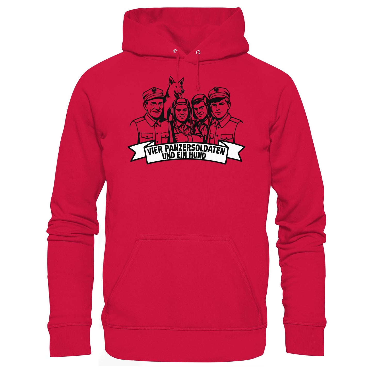 DDR Ostalgie Kapuze / Hoodie Unisex • VIER PANZERSOLDATEN UND EIN HUND