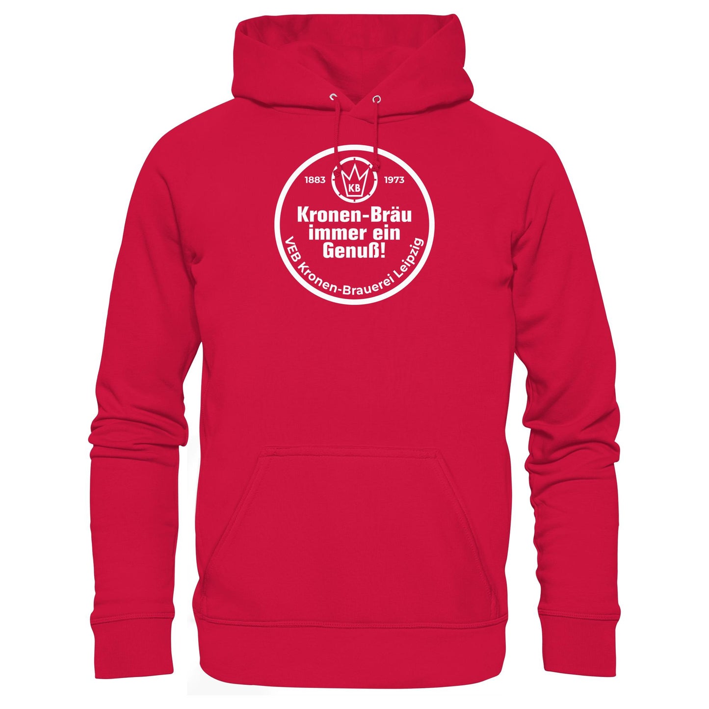 DDR Ostalgie Kapuze / Hoodie Unisex • VEB KRONEN-BRAUEREI BIER LEIPZIG