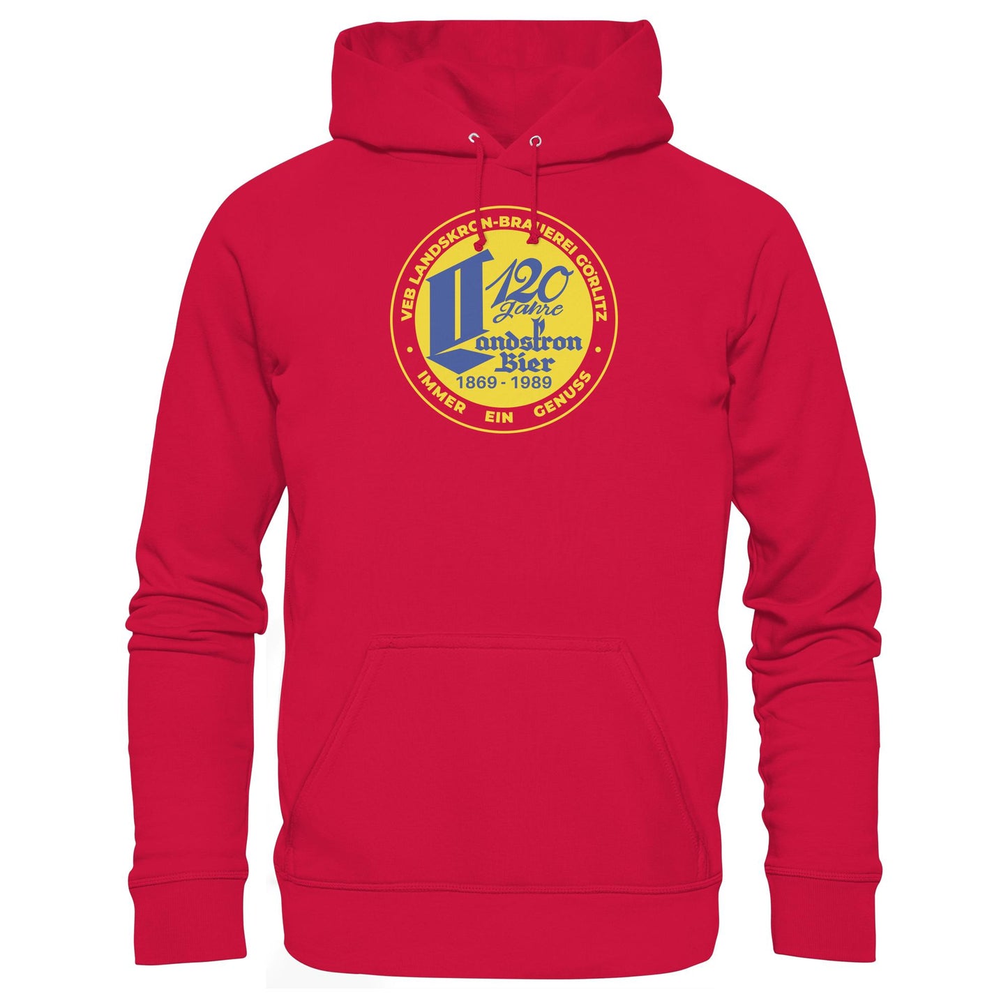DDR Ostalgie Kapuze / Hoodie Unisex • VEB LANDSKRON-BRAUEREI BIERE GÖRLITZ