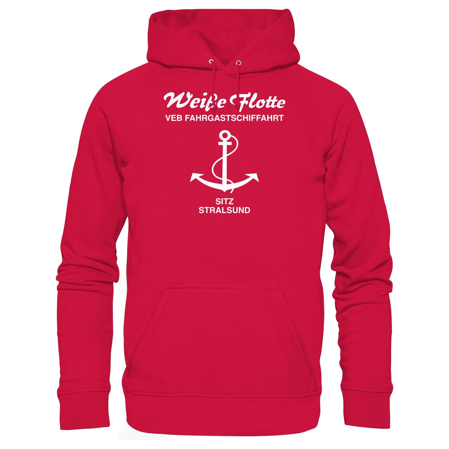 DDR Ostalgie Kapuze / Hoodie Unisex • VEB FAHRGASTSCHIFFAHRT, STRALSUND