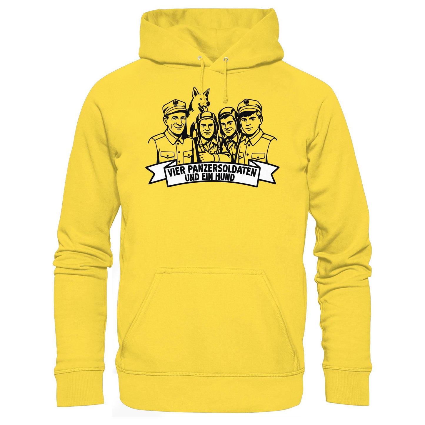 DDR Ostalgie Kapuze / Hoodie Unisex • VIER PANZERSOLDATEN UND EIN HUND
