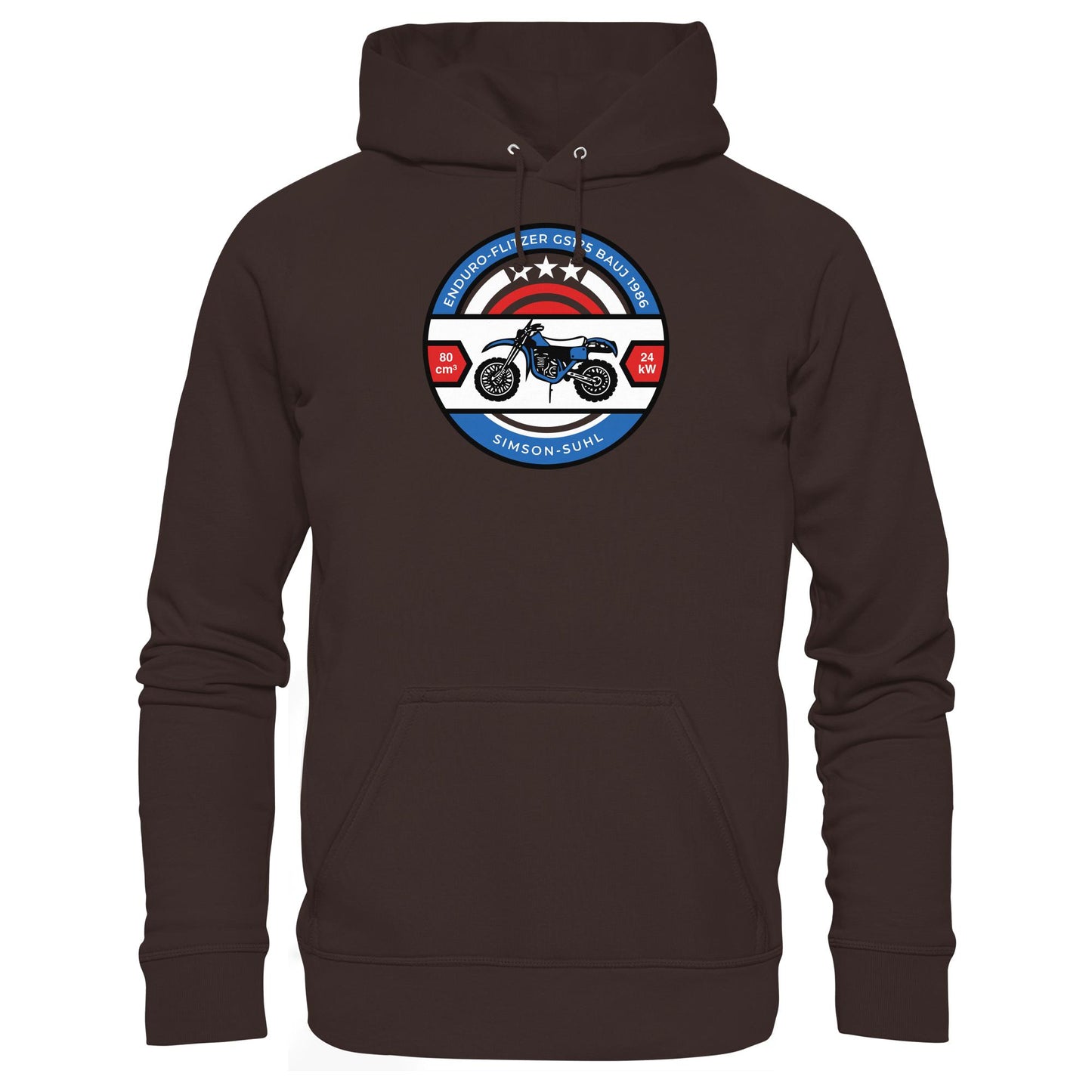 DDR Ostalgie Kapuze / Hoodie Unisex • SIMSON ENDURO GS125 - ORIGINAL BIERDECKEL
