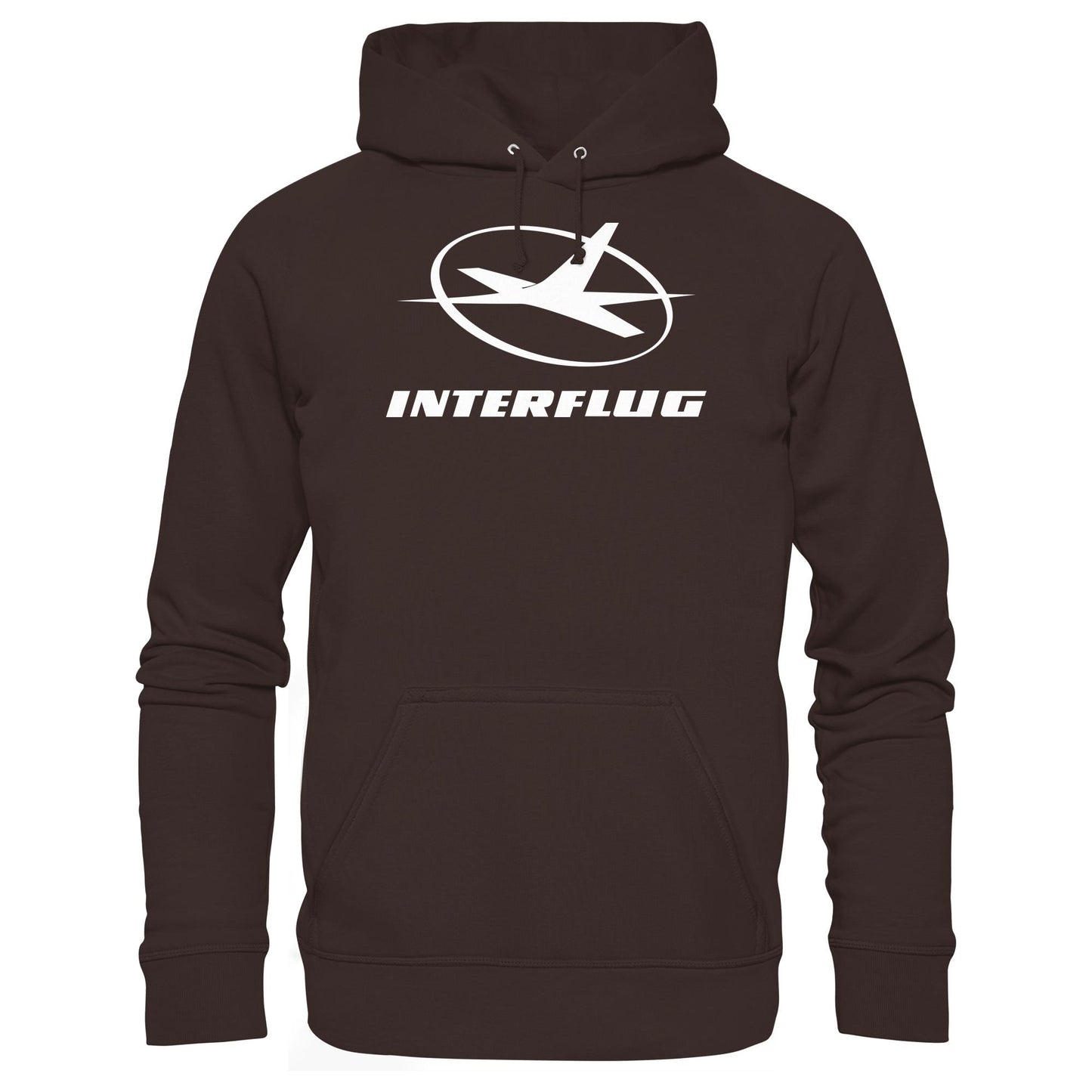 DDR Ostalgie Kapuze / Hoodie Unisex • INTERFLUG MONOCHROM