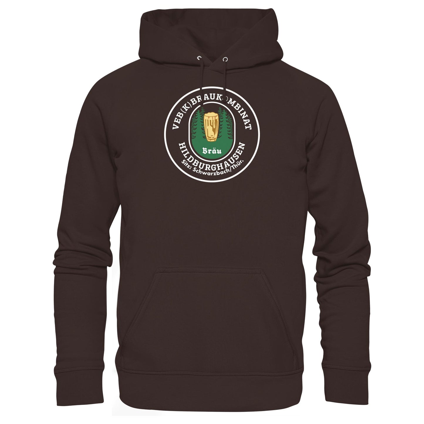 DDR Ostalgie Kapuze / Hoodie Unisex • VEB BRAUKOMBINAT HILDBURGHAUSEN BIER