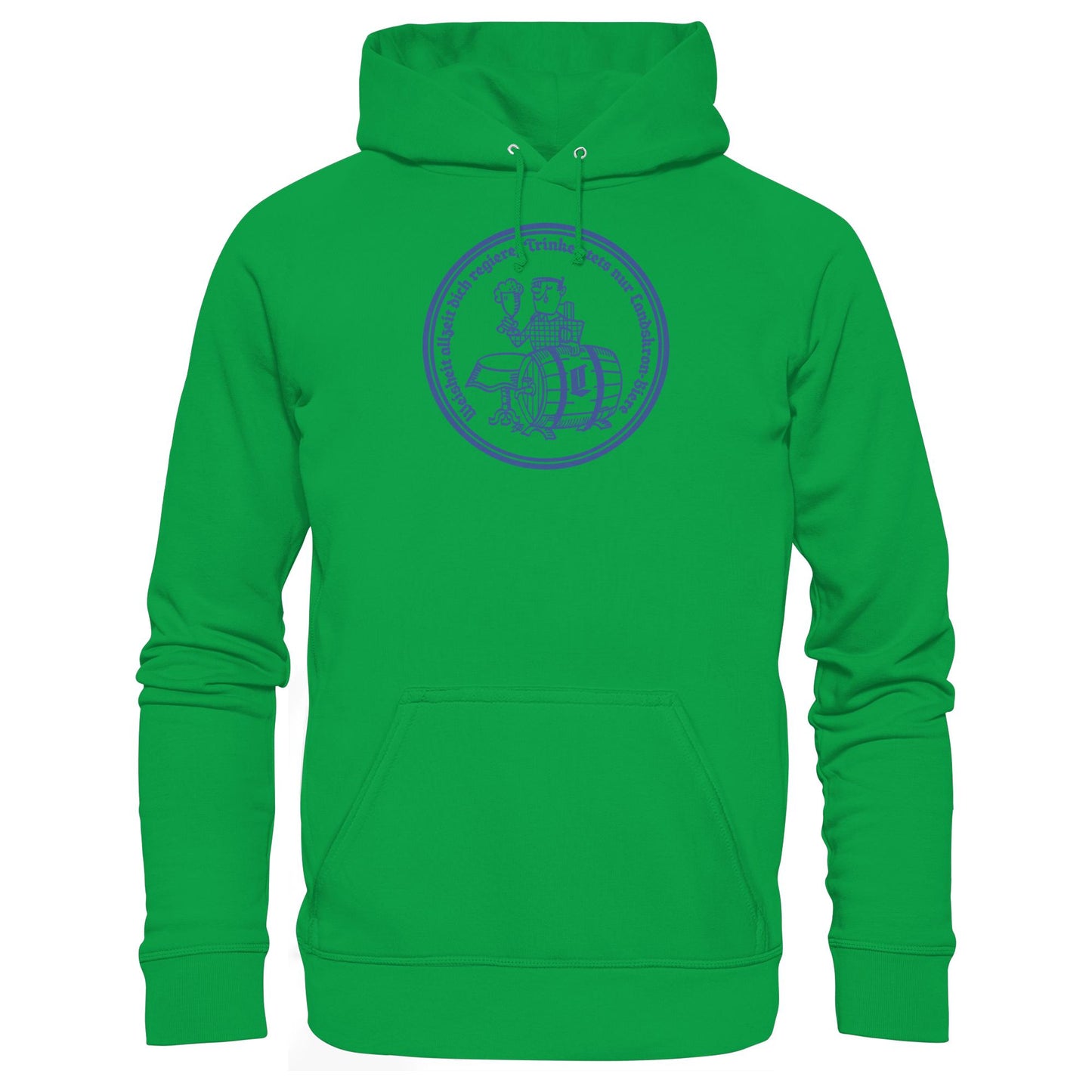 DDR Ostalgie Kapuze / Hoodie Unisex • WEISHEIT ALLZEIT DICH REGIERE - LANDSKRON BIERE