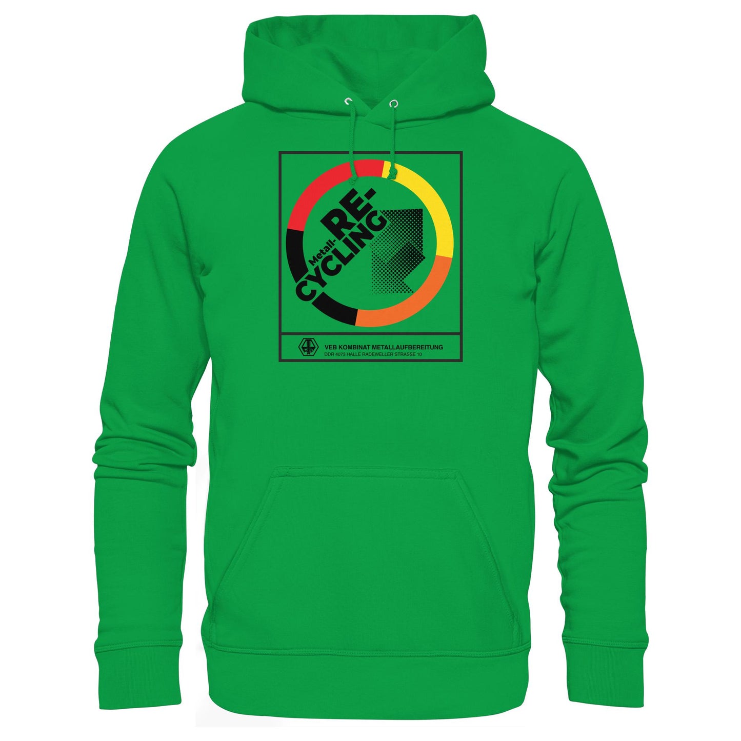 DDR Ostalgie Kapuze / Hoodie Unisex • VEB KOMBINAT METALLAUFBEREITUNG HALLE