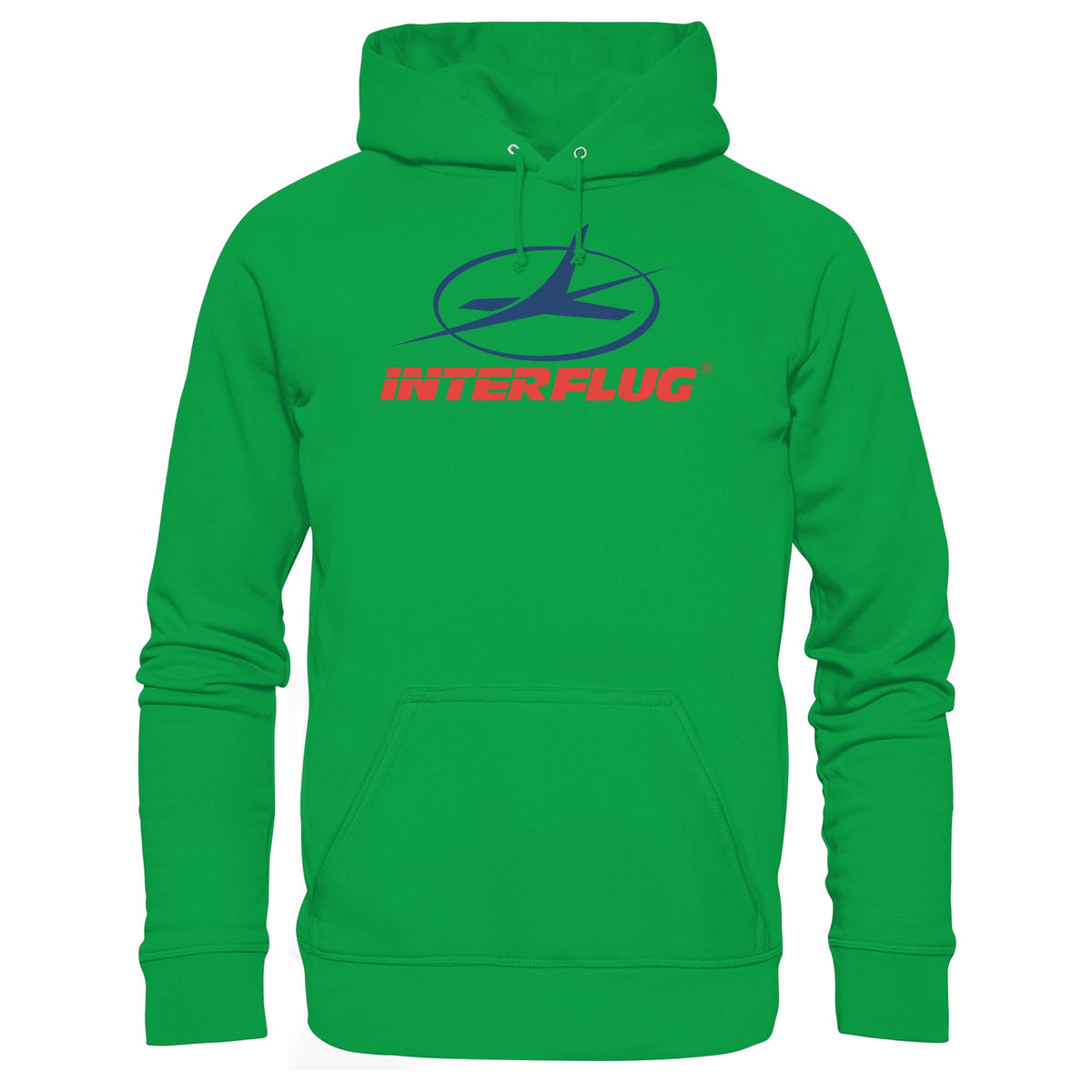 DDR Ostalgie Kapuze / Hoodie Unisex • DDR INTERFLUG LOGO
