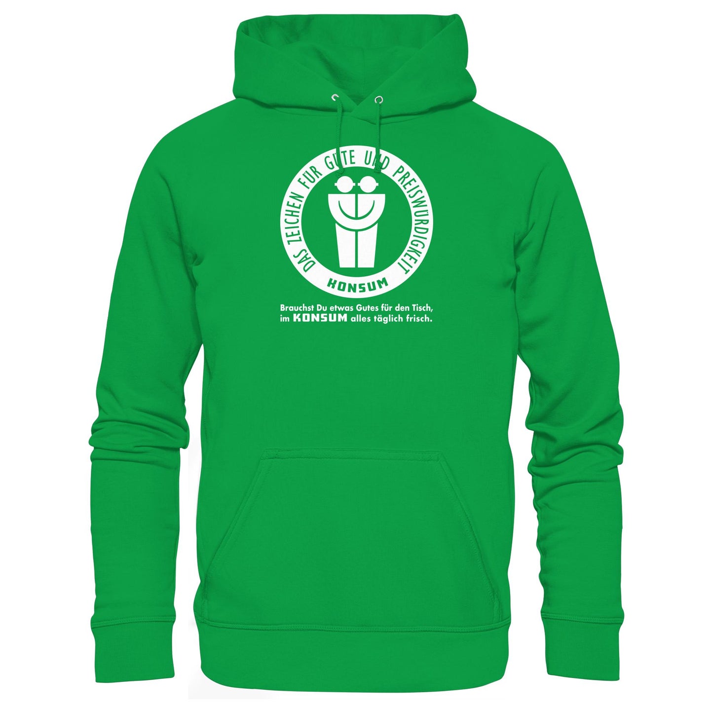 DDR Ostalgie Kapuze / Hoodie Unisex • KONSUM - DAS ZEICHEN FÜR GÜTE UND PREISWÜRDIGKEIT