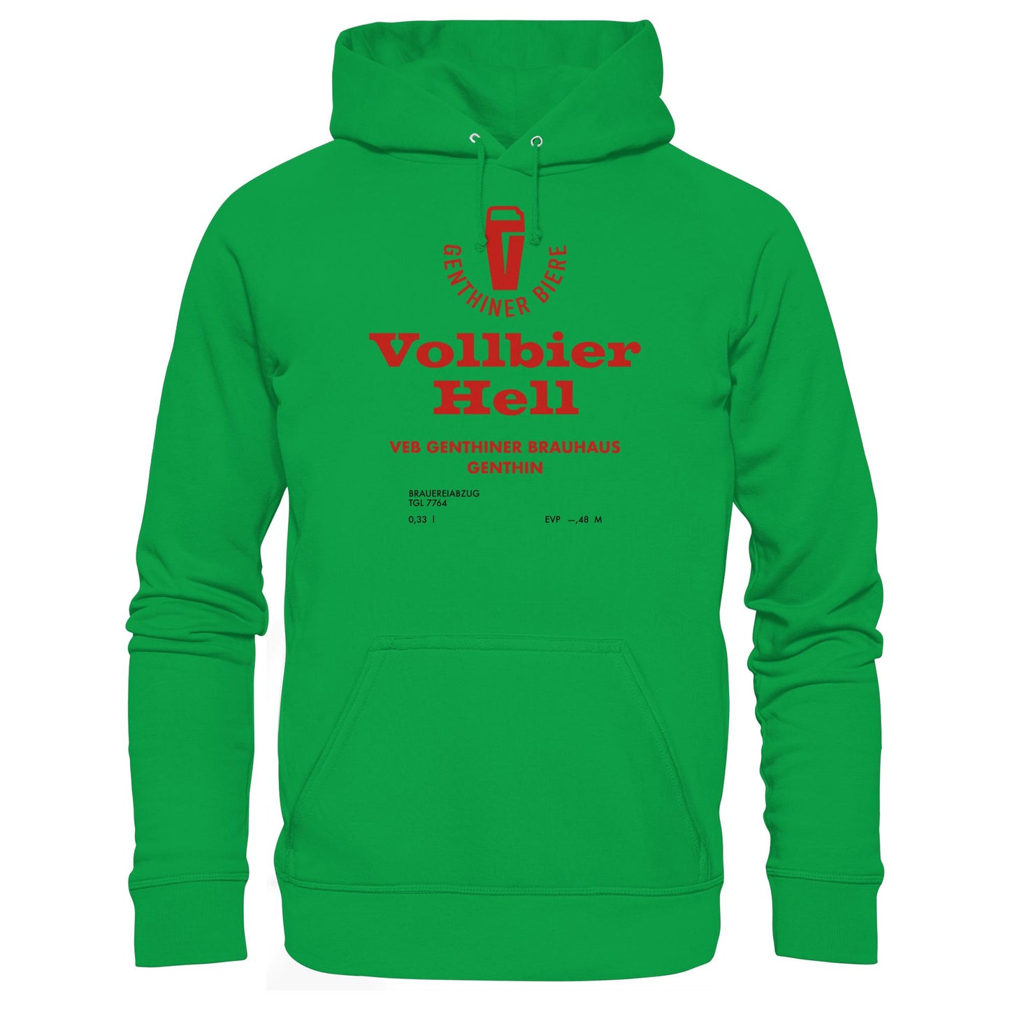 DDR Ostalgie Kapuze / Hoodie Unisex • VEB GENTHINER BRAUHAUS