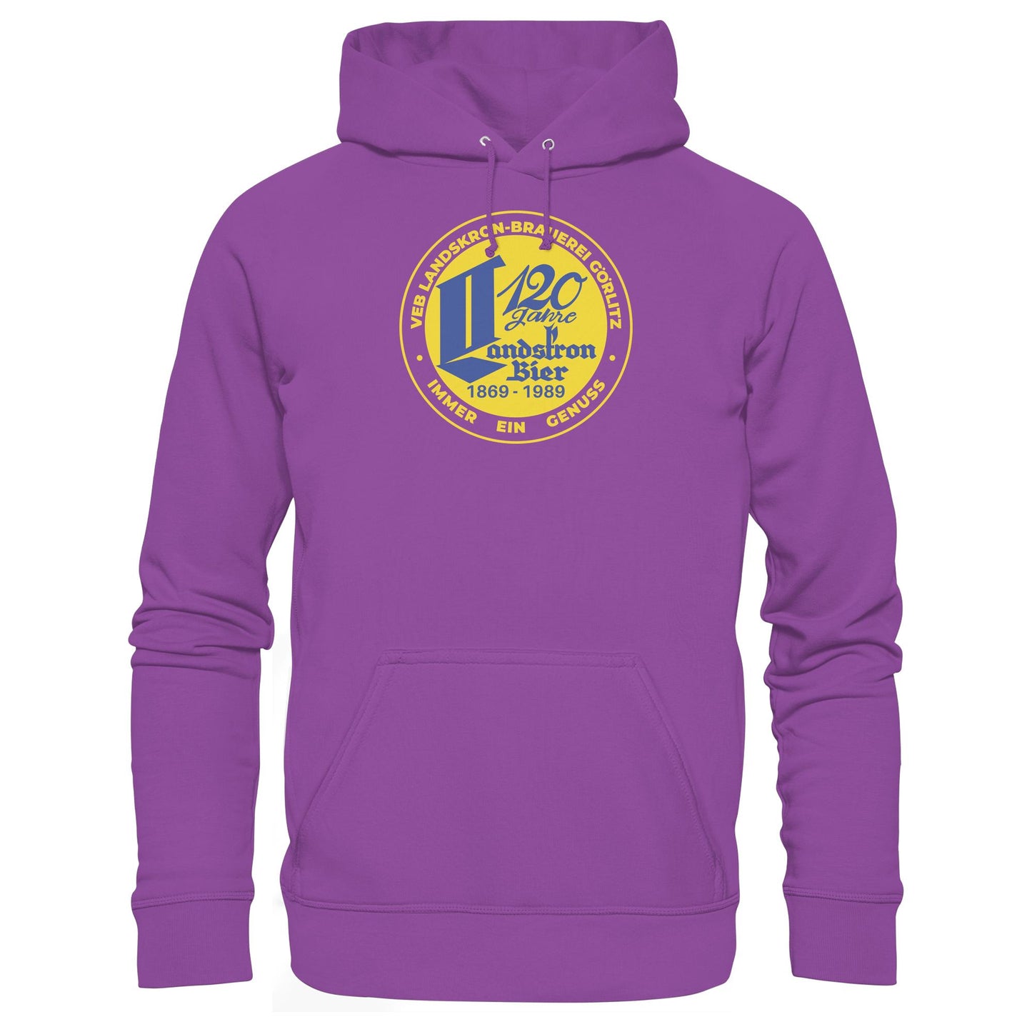 DDR Ostalgie Kapuze / Hoodie Unisex • VEB LANDSKRON-BRAUEREI BIERE GÖRLITZ