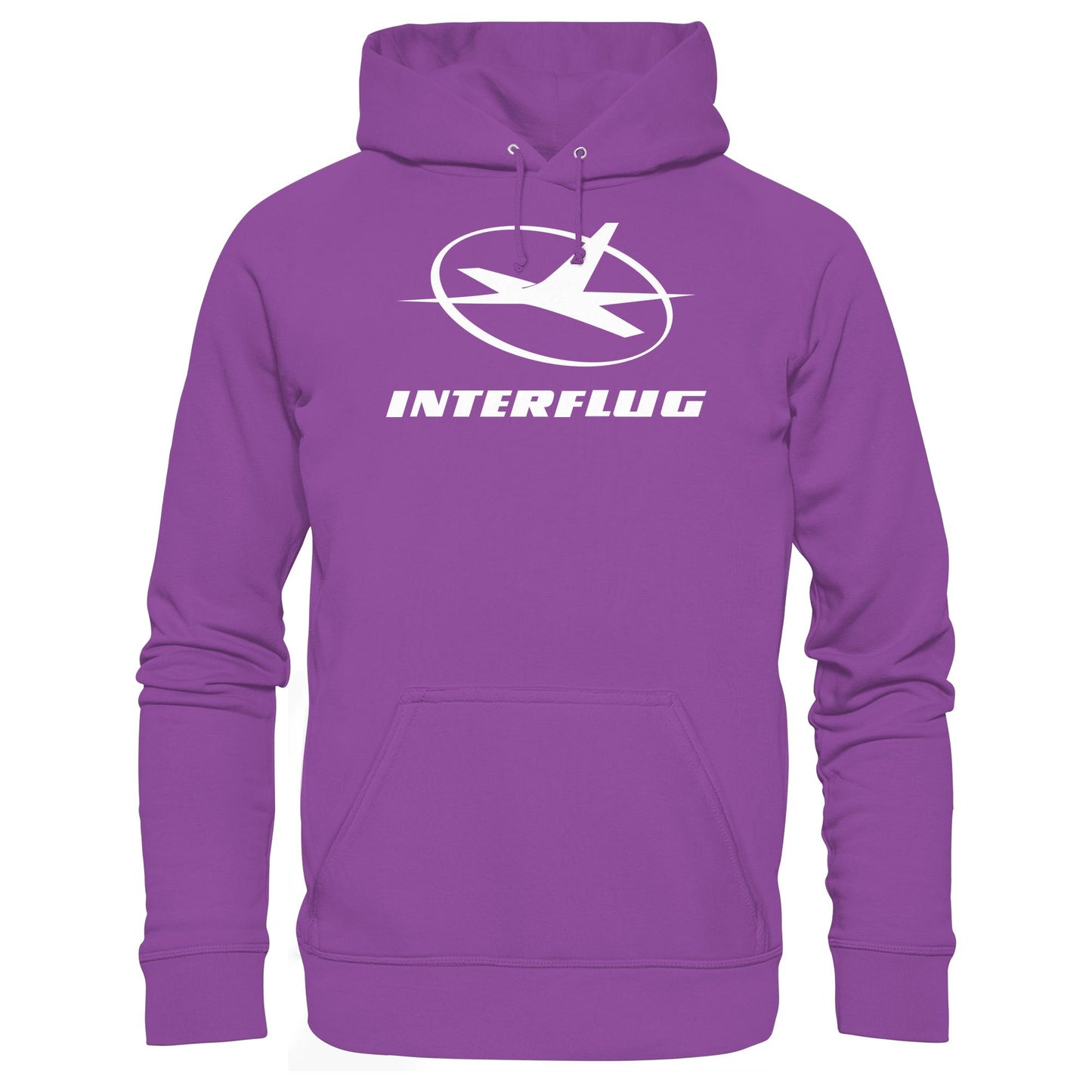 DDR Ostalgie Kapuze / Hoodie Unisex • INTERFLUG MONOCHROM