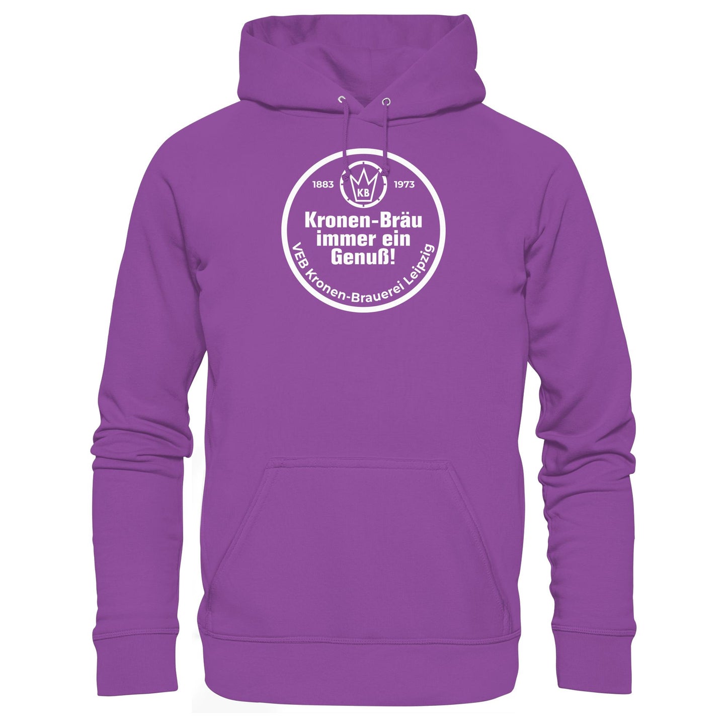 DDR Ostalgie Kapuze / Hoodie Unisex • VEB KRONEN-BRAUEREI BIER LEIPZIG