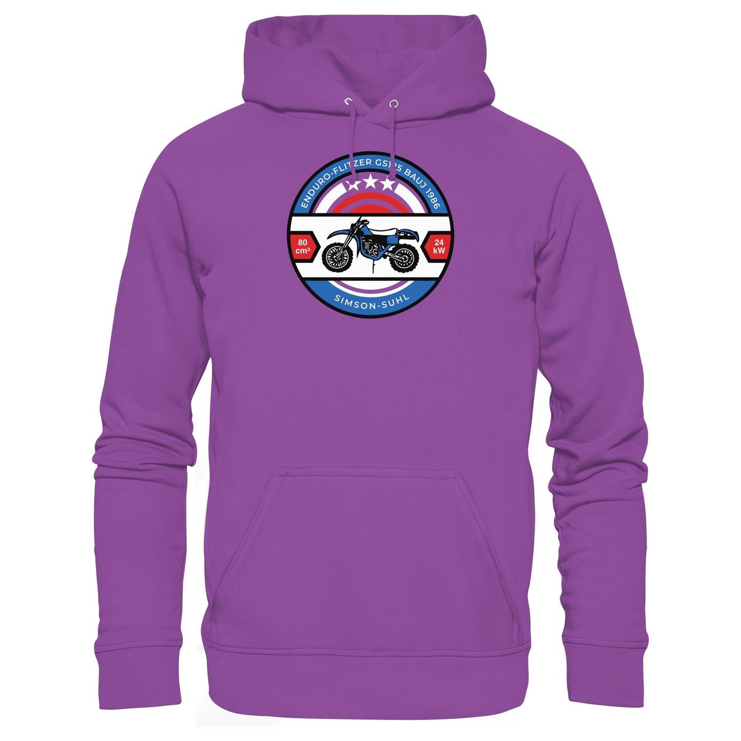 DDR Ostalgie Kapuze / Hoodie Unisex • SIMSON ENDURO GS125 - ORIGINAL BIERDECKEL