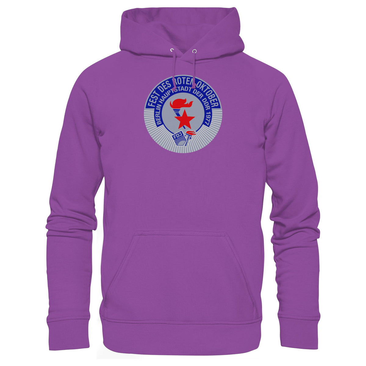 DDR Ostalgie Kapuze / Hoodie Unisex • FEST DES ROTEN OKTOBER 1977