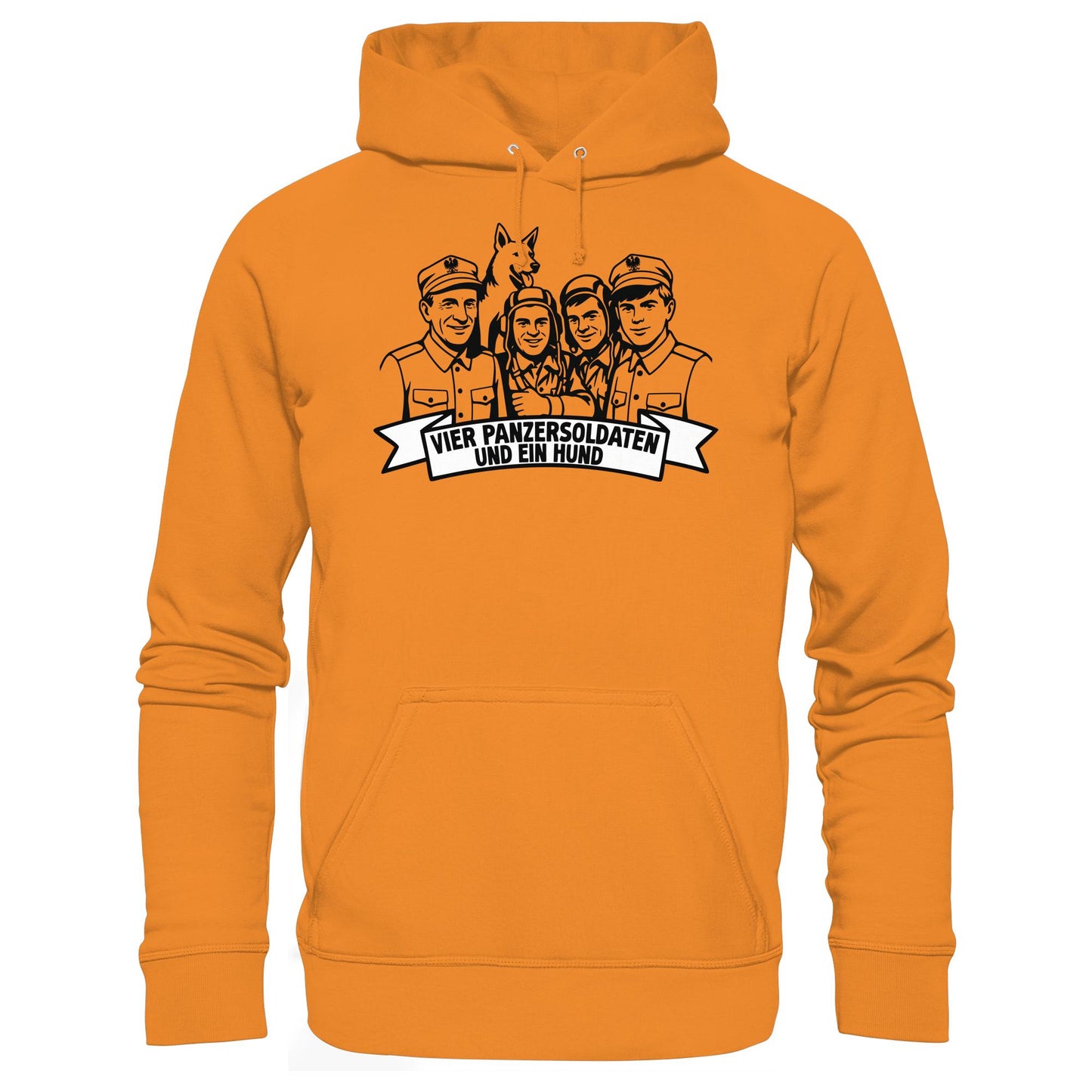 DDR Ostalgie Kapuze / Hoodie Unisex • VIER PANZERSOLDATEN UND EIN HUND